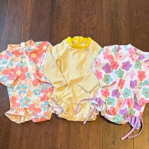 Three Infant Swim Suits - 9/12 Mo